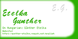 etelka gunther business card